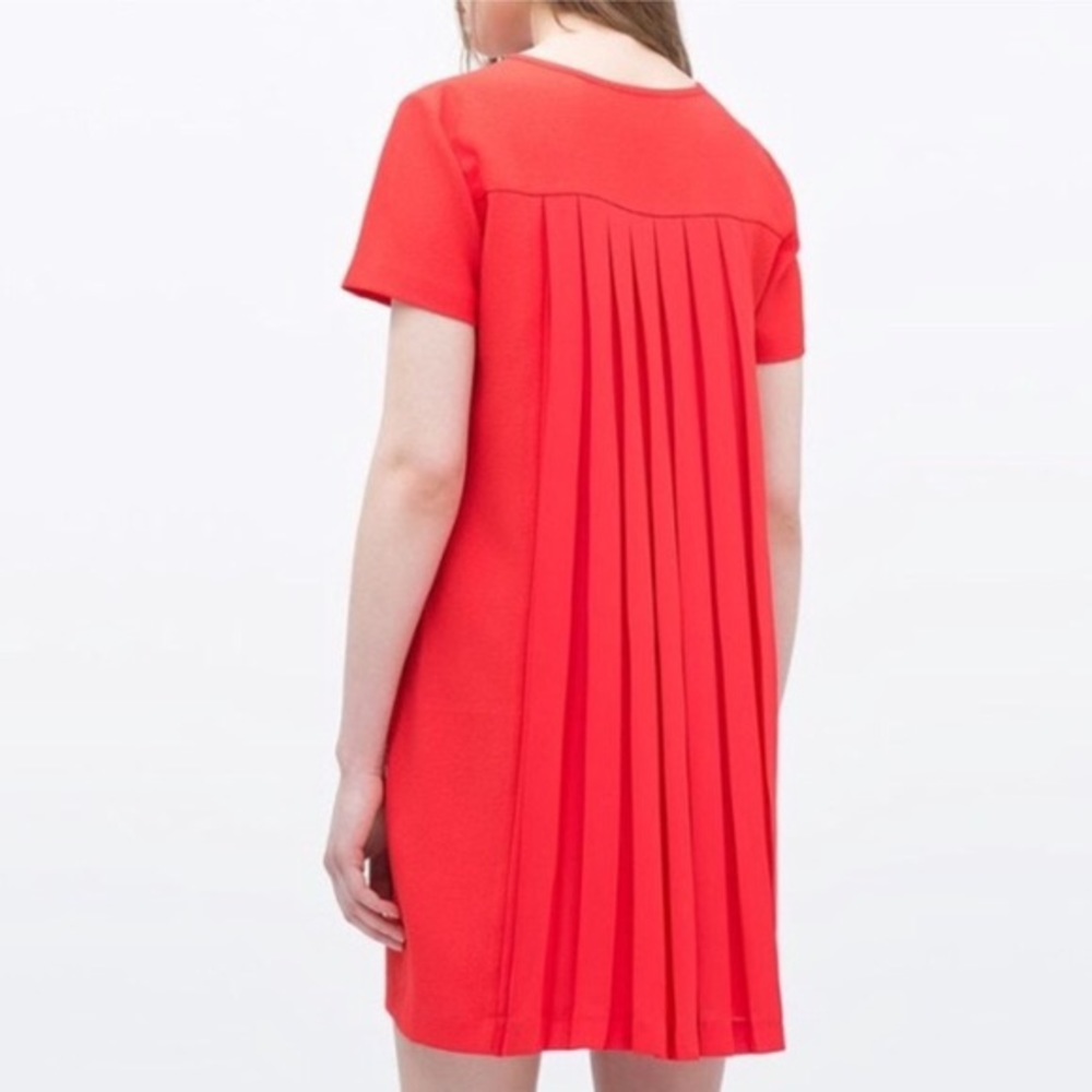 Zara Back Pleated Dress